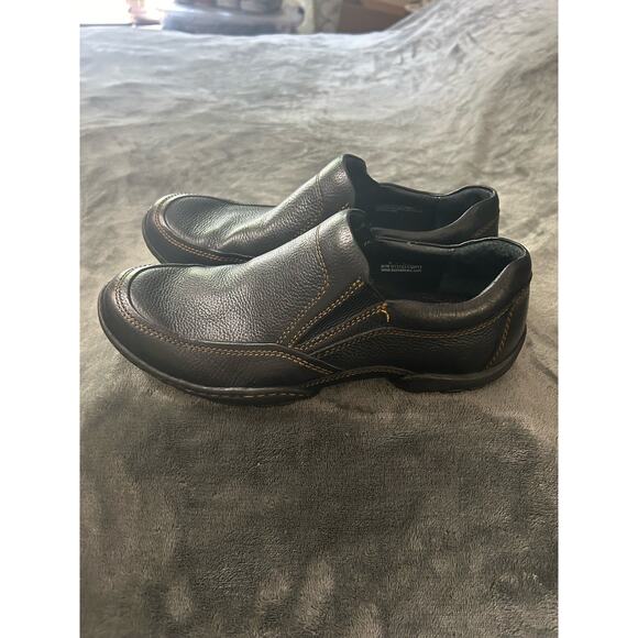 Men's Born brown leather slip on loafers, Size 9 - Picture 4 of 12